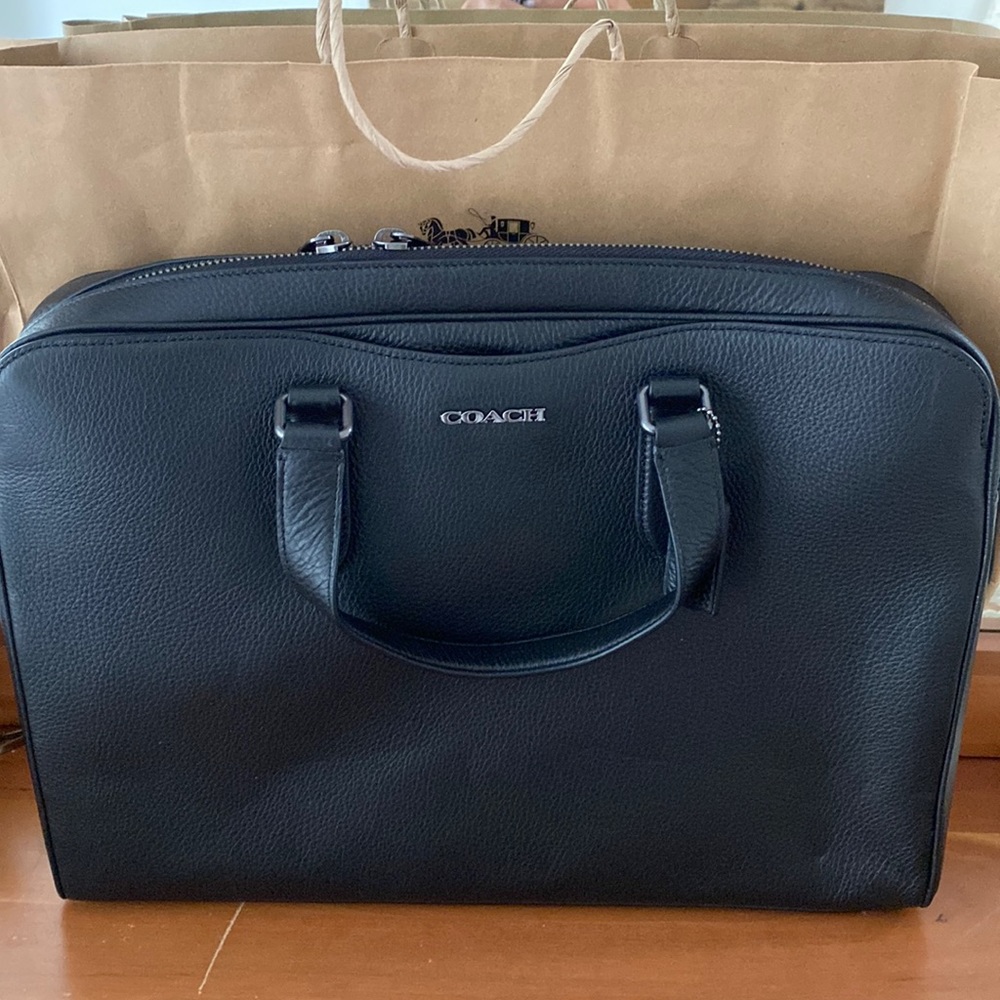 Brand New Coach Graham Structured Leather Laptop Bag - Picture 5 of 9